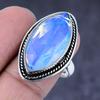 Milky Opal Gemstone Handmade 925 Steling Silver Gift Jewelry Ring Size 8.5 w3P18