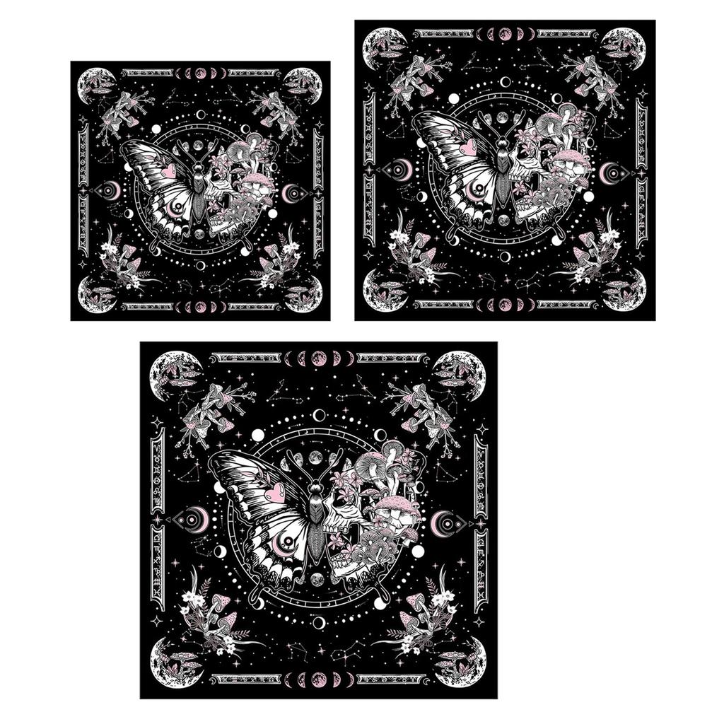Square Flannelette Tarot Altar Cloth Board Game Pad Astrological Oracles Pad Table Cover Card Mat Divinations Tablecloth
