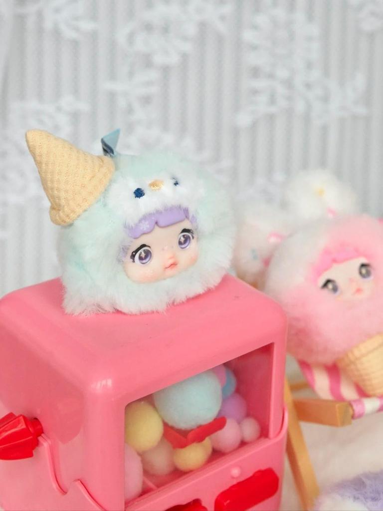TRRCEPOS Nommi 100% Sweet Series Plush Blind Box Lovebu-style Keychain, Lovebu-style Plush Toy, Plush Toy for Lovebu Lovers Sweets & Ice