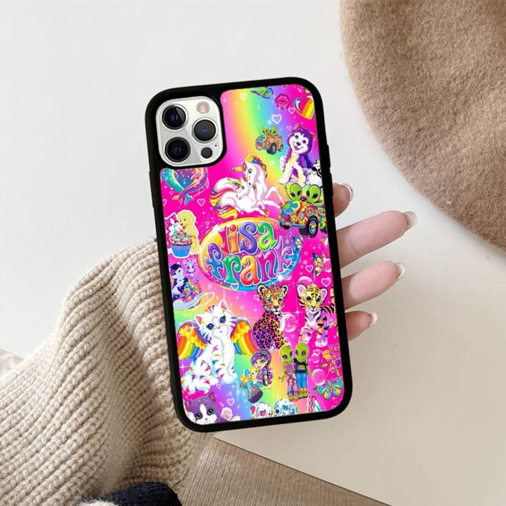 Lisa Frank Art Phone Case For IPhone 16 Pro Max 15 14 Plus 14 13 12 11 17 PC+TPU Cases Back Cover