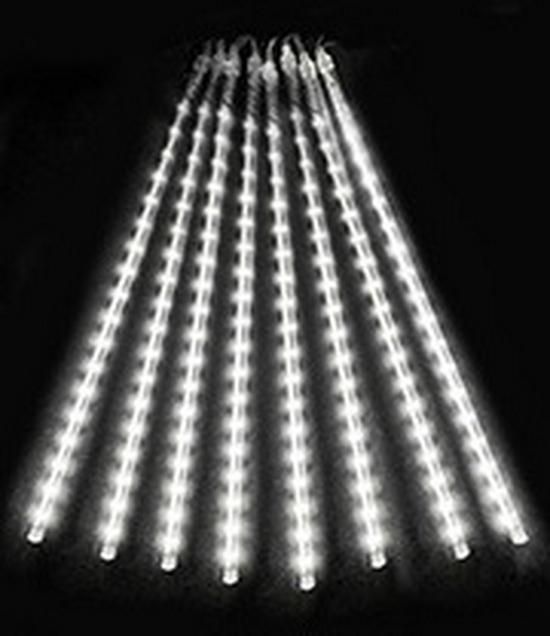LED Solar Waterproof Meteor Shower String Lights for Outdoor Holiday and Tree Decoration