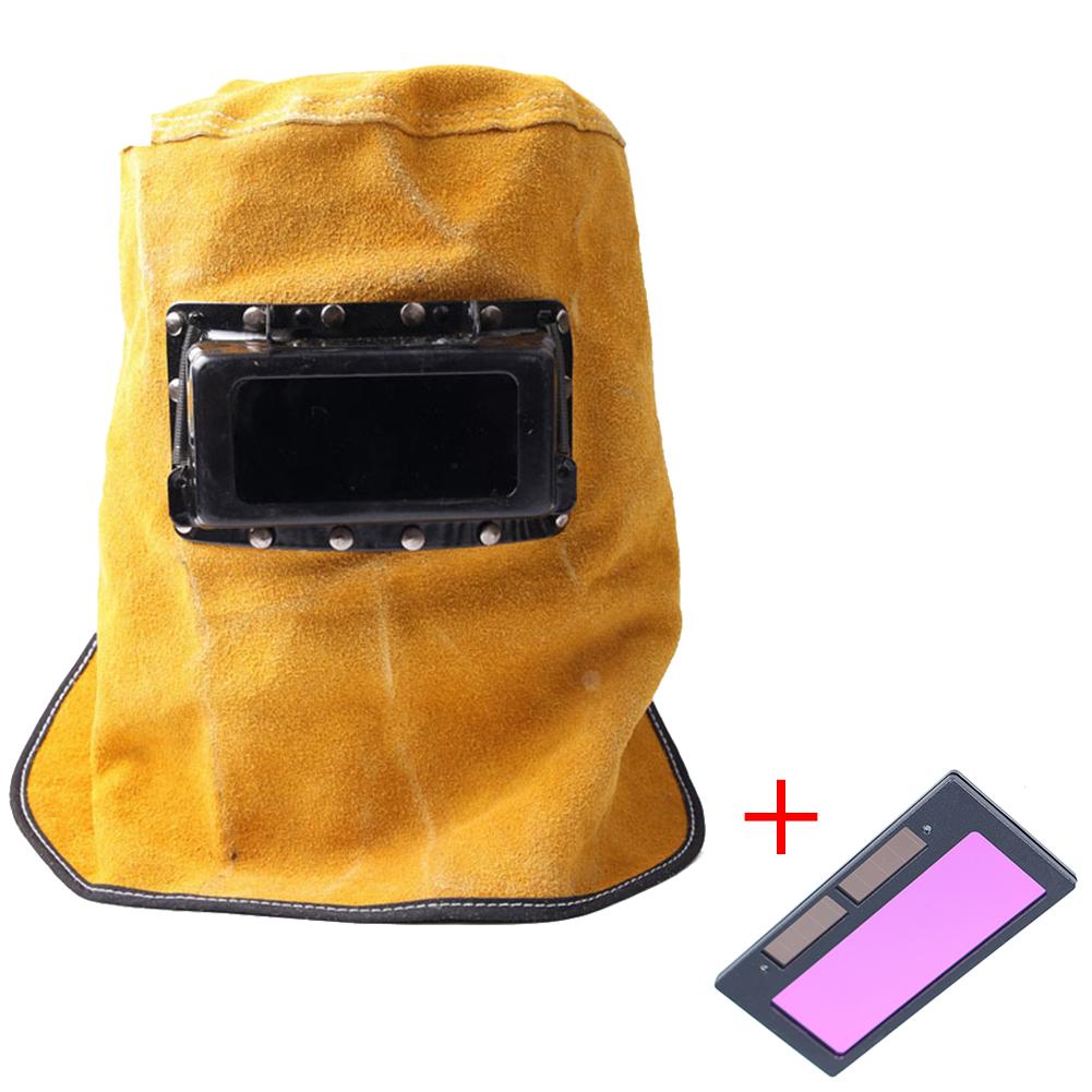 1PC Welding Helmet Welder Mask Chameleon Large View True Color Solar Power Auto Darkening Welding Mask For Arc Weld Grind Cut