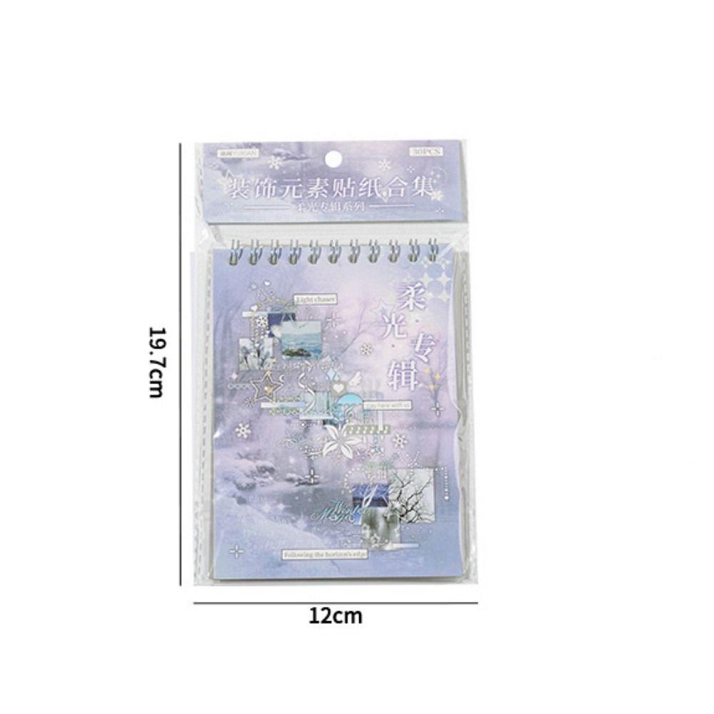 Transparent DIY Sticker Book Soft Light Album Series Scrapbook Stickers Phone Decoration