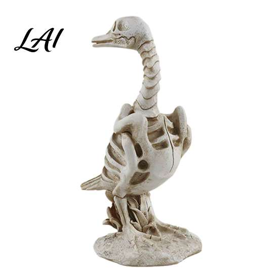 Festival Window Ornaments Skeleton Animal Statue Spooky Deer Cat Duck Figurine Resin Horror Theme Party Decor Ornament for Halloween Table