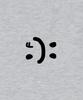 GRAVER [Unisex] Small Double Drawing Smile Sweatshirt_Gray