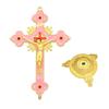 Christian Catholic Cross Decoration Ornament Catholic Symbol Statue Crucifix Pendant Desktop Decoration