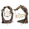 Halloween Cute Ghost Figurine White Ghost Sculptures Fun Tree Hanging Ornaments Ghost Swing Decor Statue for Tabletop Centerpiec