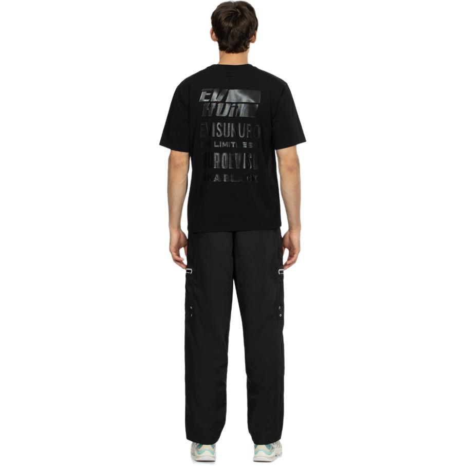 Evisu Aw23 Мультиотражающие брюки на молнии Regular Fit Мужские брюки Черный 2EAGNM3PP5037XXPL
