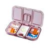 Silica Gel Pill Splitter Box Rectangular Weekly Pill Case Sealed Mini Pill Box  Jewelry Box