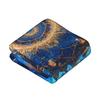 One piece blue lotus pattern flannel blanket suitable for bedrooms, dormitories, cars,outdoor sofas,travel offices,camping