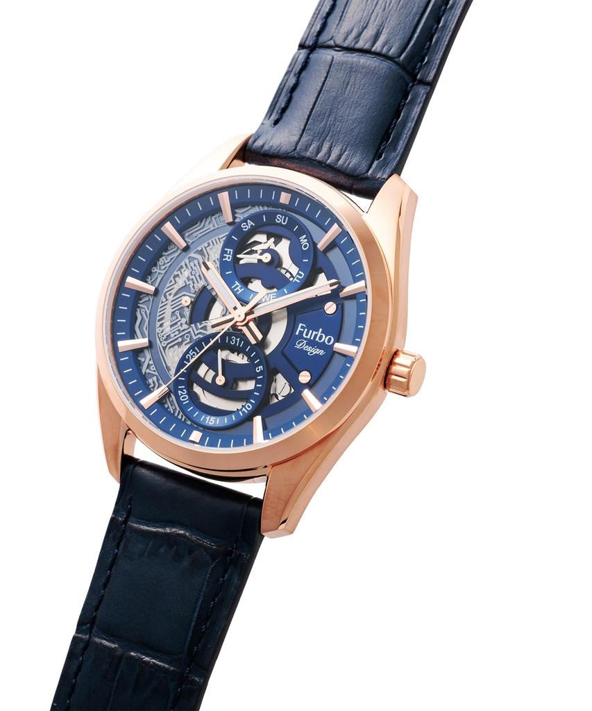 Furbo Design Black NF05W-PGNV Men's Watch,