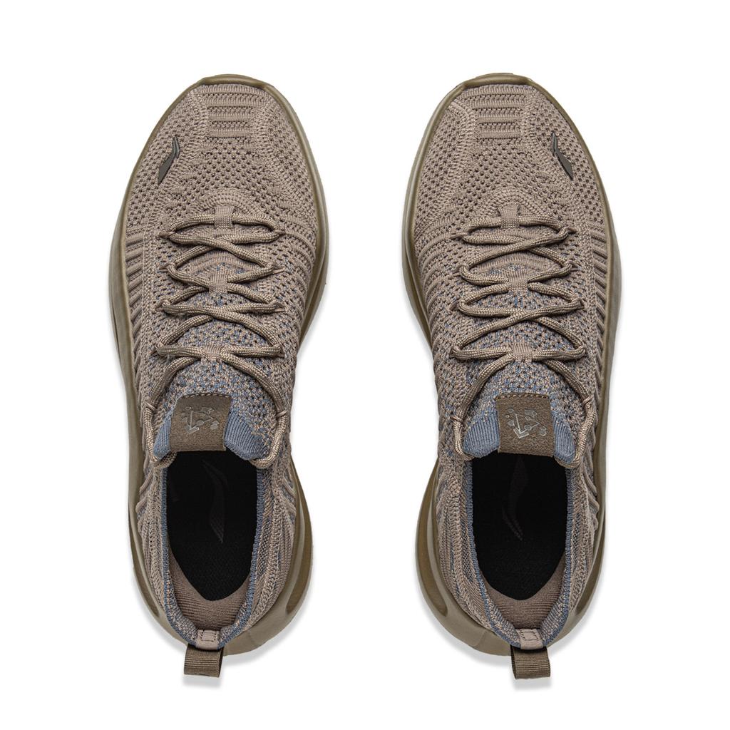 Li Ning Cloud Wave Knit Повседневная обувь Мужская Низкая Коричневый AGLV129-4