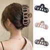 Женская заколка для волос большого размера с заколкой для волос с геометрическим полым дизайном, зажим для волос для душа, аксессуары для волос