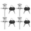 4pcs Zinc Alloy Cam Lock Security Cabinet Lock Durable Drawer Lock  Desk