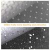 Glitter Tulle Fabric Decorative Organza for Wedding Table Decoration 6 Rolls