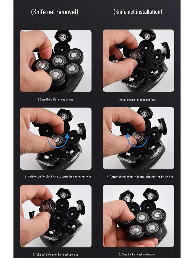 Многофункциональная бритва с семью лезвиями и машинка для стрижки волос