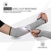 Breathable Cut Level 5 Arm Sleeves HPPE Fiber Anti-Puncture Bracers Heat Resistant for Construction Protective Gear Set