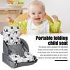 Toddler Booster Seat Breathable Kitchen Chair with Backrest Adjustable Straps And Cushion Support Portable Dining Table Seat for Family Meals