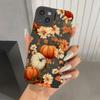 Чехол для телефона с рисунком кленового листа и тыквы для iPhone 17 16 15 14 13 12 11 Pro Max 17 Air 16E XS X XR 7 8 Plus, ударопрочный, мягкий