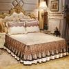 3 Pcs Home Bedspread On The Bed Double Bed Decoration Skirt Smooth Cotton Bed Sheets for Queen/King Size Bed