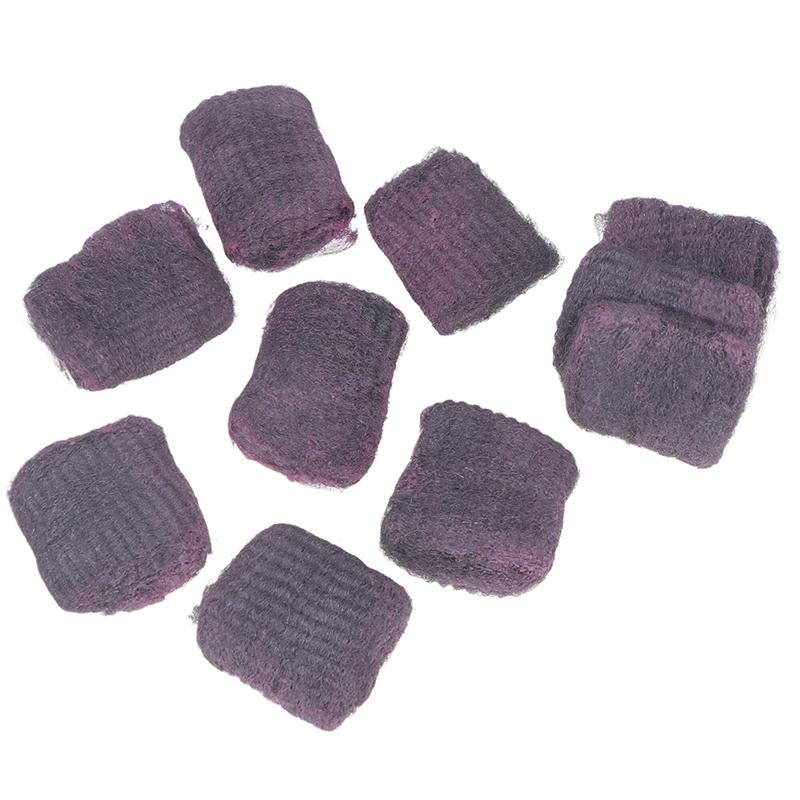 10 шт. Подушечки из стальной ваты Обильная пена Скребок для чистки посуды Чистящие подушечки Многоразовая предварительно пропитанная подушечка для бытовой кухонной уборки