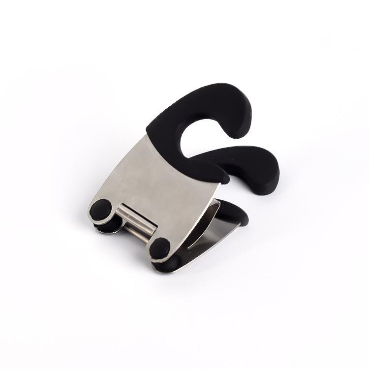 Боковые зажимы для кастрюли из нержавеющей стали, держатель для ложки, силиконовая ручка для защиты от ожогов, держатель для кастрюли, кухонные гаджеты, резиновая подставка для посуды