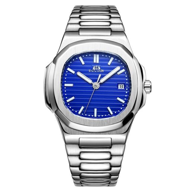 Paulareis Men Automatic Self Wind Mechanical Luminous Stainless Steel Blue Grey Coffe Black White Dial Simple Business Watch