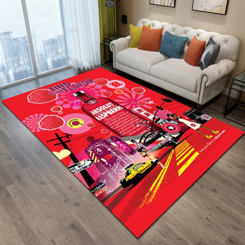 Absolut-Vodka Printing Carpet Living Room Bedroom Rugs of Photography Prop Photo Birthday Gift Carpets for Bed Room Alfombras