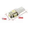 10шт W5W 2825 T10 Wedge 5-SMD 5050 Ксеноновые белые светодиодные лампы Автомобильные фары