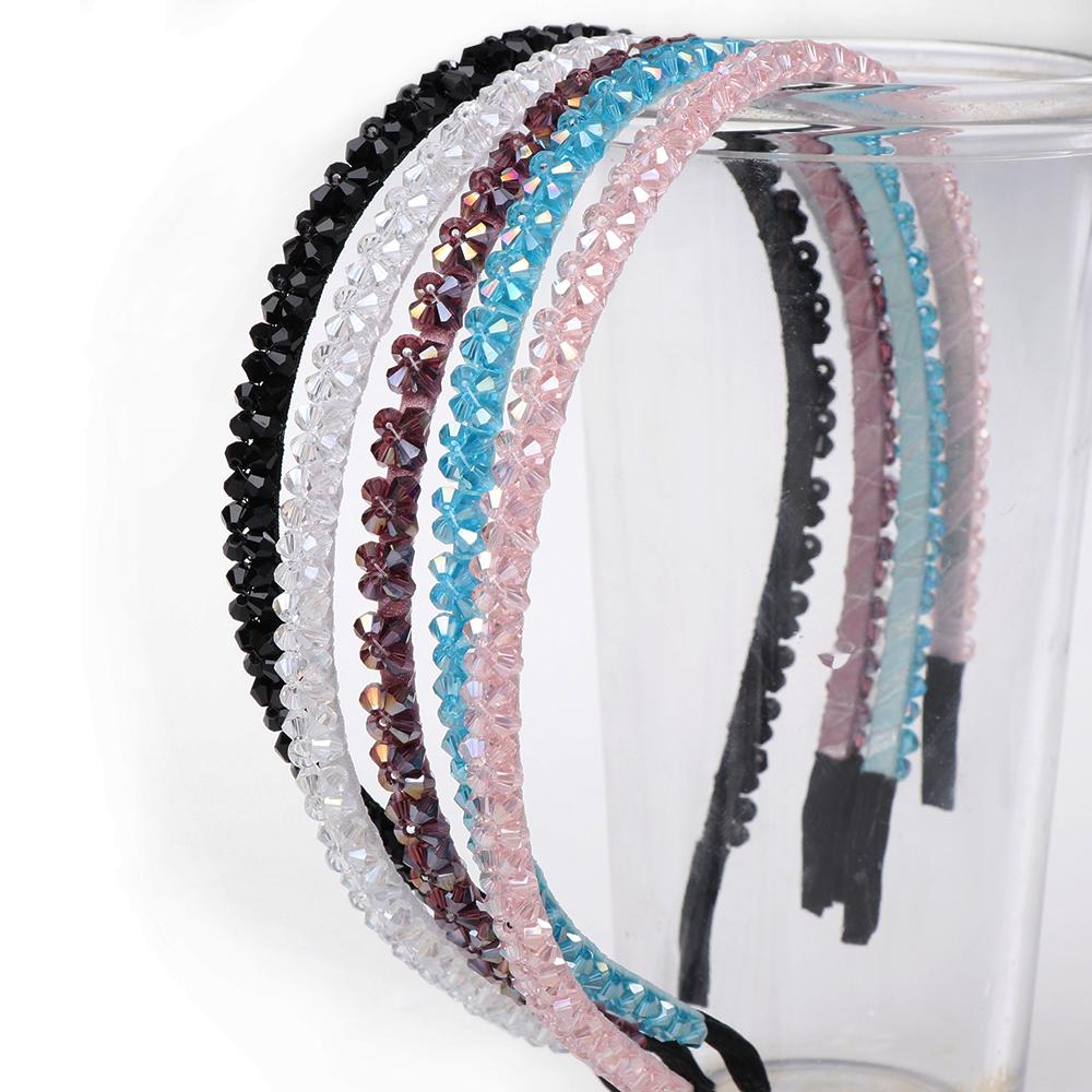 Подарок Женщине Девушке Кристальная Повязка для Волос Стразы Ободок Головной Убор Украшение Ювелирные Изделия