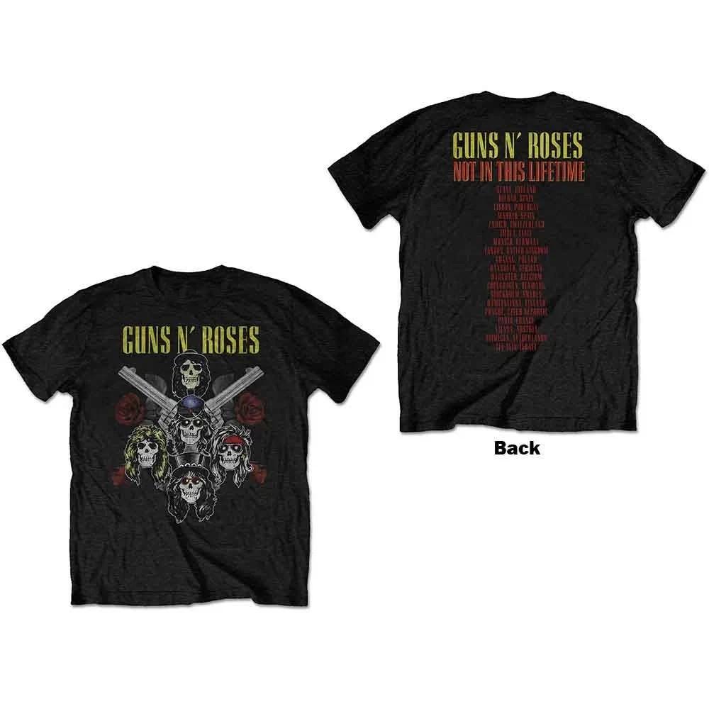Guns N' Roses Пистолеты и Розы Официальная Футболка Мужская Унисекс