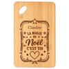 Planche À Découper - PLANETEE - Claudine Magie De Noël Rectangle - Bambou - Gravé - Motif Noël