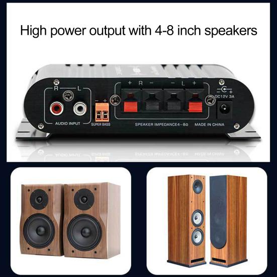 Car Bluetooth-compatible Audio Amplifier Sound Adjustable Universal High Compatibility Audio Speaker Amplifier Module