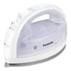 Panasonic [2023 Latest Model Cordless] Panasonic Cordless Steam W Head Iron Silver Titanium Coat Disinfecting White Karuru NI-WL408-W