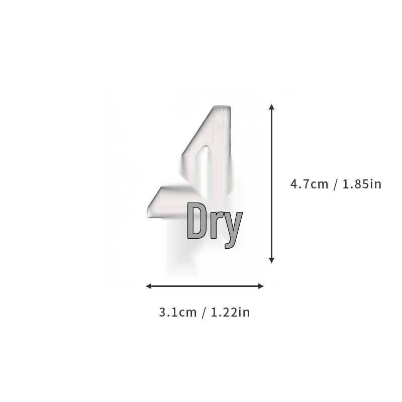 Самоклеящаяся уличная табличка с номером дома из нержавеющей стали - Водонепроницаемая и нержавеющая