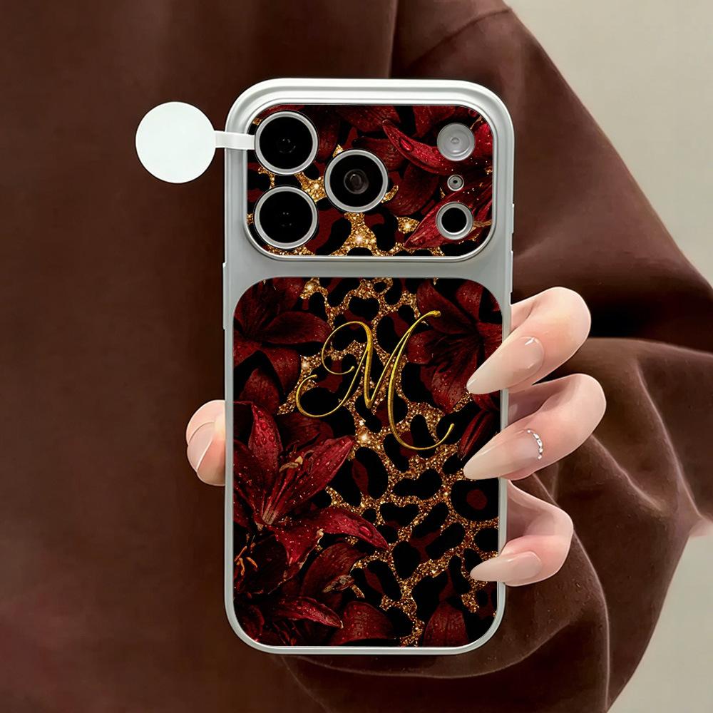Применимо к чехлу для мобильного телефона iPhone17promax цвета шафранового золота с леопардовым принтом, противоударному чехлу Corning, мужским и женским волосам Apple 16