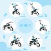 Evolutionary Tricycle, 1-5 Years, Foldable Canopy, Telescopic Handle, Safety Belt, Mint Green