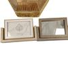 6-inch Irregular-shaped Double-sided Rotating Wooden Picture Frame Decorations for Home Wall Panels Interior Home Decoration
