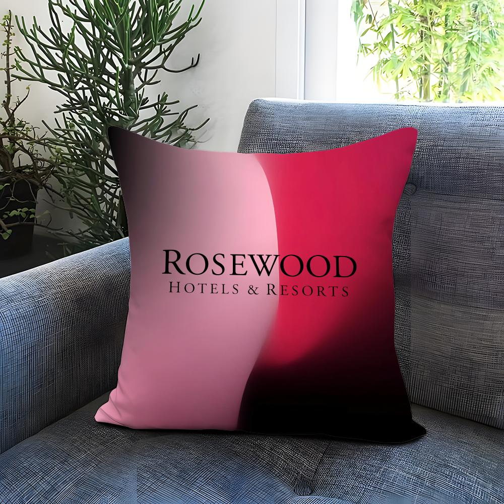 Fashion Rrosewood Hoteleer Cushion Cover Comfortable Reversible Pillow Cover Ideal for Car Sofa Bedroom Beyond