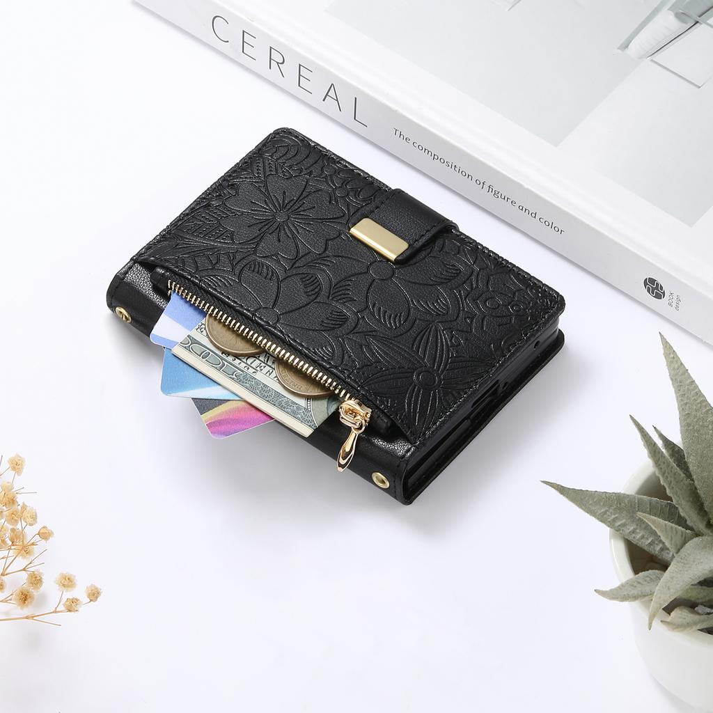 For Samsung Galaxy Z Fold 8 Ultra Fold8 PU Leather Zipper Wallet Phone Case with Card Slot Protective Cover