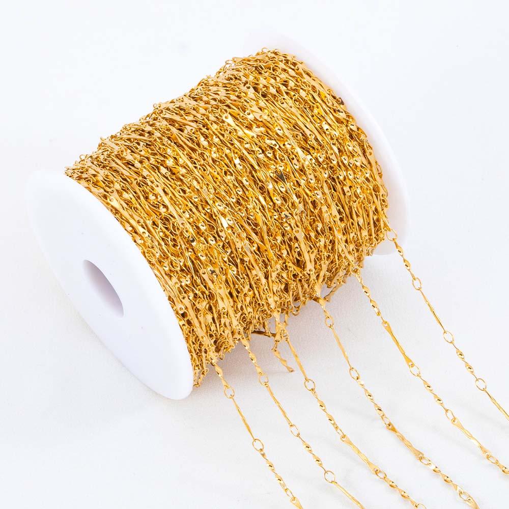 1Meter Fahsion Necklace Chain Stainless Steel 8 Shape Cross Double Loop Link Chain DIY Handmade Bracelet Material Jewelry Making