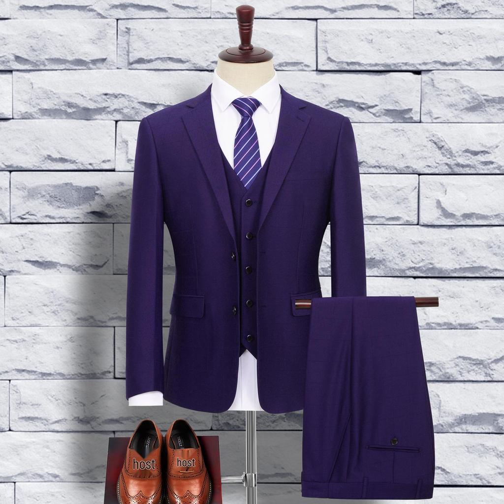 Мужской клетчатый костюм большого размера для свадеб и повседневных мероприятий