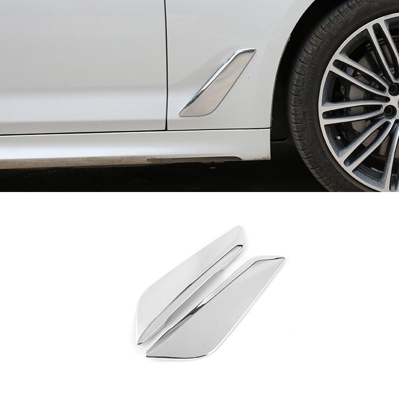 2 шт. боковые наклейки на кузов автомобиля, крышка вентиляционного отверстия, украшение на крыло, автоаксессуары для BMW 5 серии G30 G38 2018-22 528li 525li
