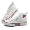 Pocket Bear High-top Canvas Shoes Women's Canvas Shoes Versatile Cute Board Shoes New White Women's Shoes