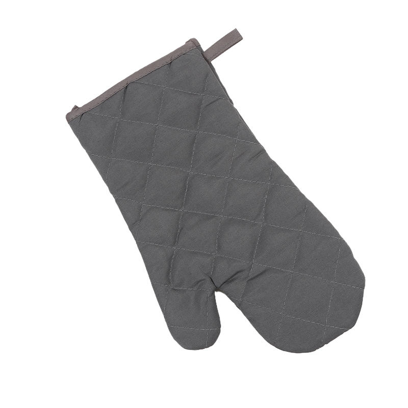 1PC Heat Resistant Oven Mitts Kitchen Gloves Microwave Safe Long Anti Scalding Cloth Mittens For Cooking Baking Solid Color Protective Gear