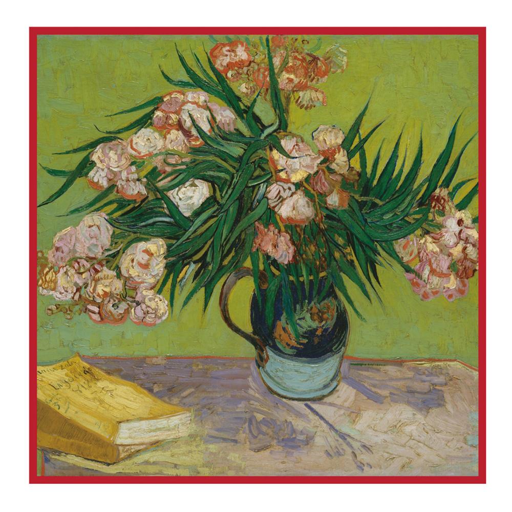 Silk Scarf Women Oil Painting Square Scarves Head Echarpes Silk Foulards Femme Wraps Beach Shawls Bandana Lady Hijabs 90CM