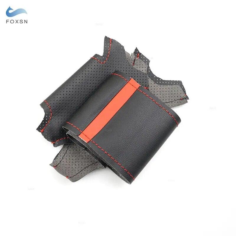 Braid Steering Wheel For Mini Hatchback Clubman Clubvan Convertible Coupe Roadster 3-Spoke Car Steering Wheel Leather Cover Trim