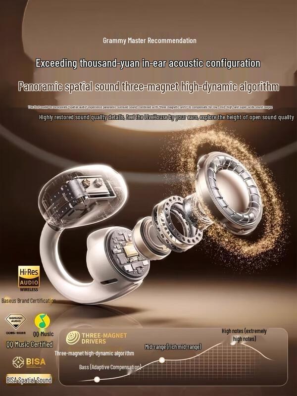 Baseus MC1 AI Bluetooth Ear-Clip Open-Ear Earbuds