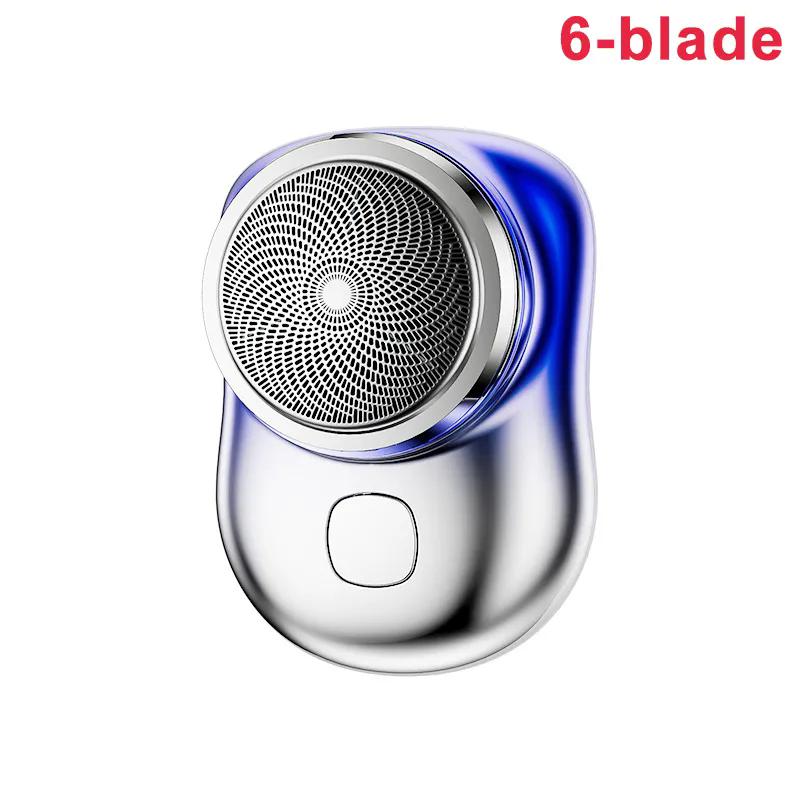 Мини-бритва, портативная электрическая бритва, USB перезаряжаемый триммер для бороды, моющийся тип C, быстрая зарядка, бритвенный станок для мужчин
