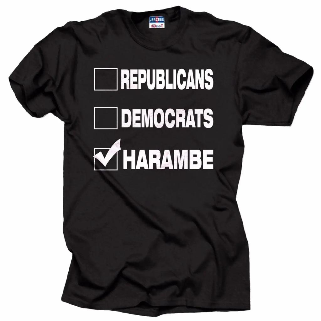 Harambe For President Vote T Shirt Gorilla Election Vintage Comfortable Versatile Breathable Fashion